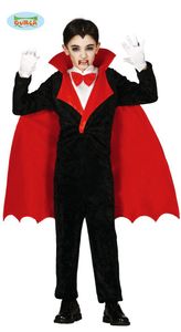 Kinder Vampir Kostüm Gr. 98-146, Größe:110/116