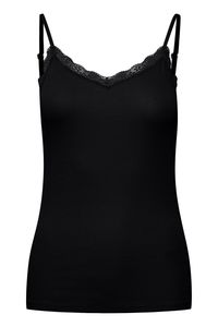 fransa FRHIZAMOND 4 Strap top Damen Top Kurzarm Shirt Basic mit Stretch-Anteil und Rundhalsausschnitt unifarben