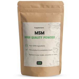 Cupplement - MSM Pulver 60 Gramm - Free Scoop - MSM Präparate - Keine Kapseln oder Tabletten - Rein - Pulver - Anti Aging