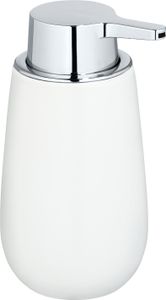 WENKO Seifen Spender Badi Weiß 320 ml Flüssigseife Lotion Dosierkopf Pump Bad WC