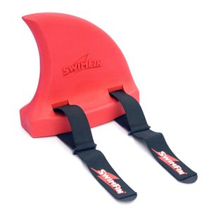 SwimFin - die witzige Schwimmhilfe und Schwimmgürtel in Form einer Haiflosse, Farbe:rot