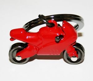 Schlüsselanhänger Motorrad rot