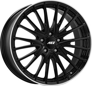 litá kola AEZ Berlin black 8.5x19 5x112 ET 56.5 BLACK/POLISHED LIP