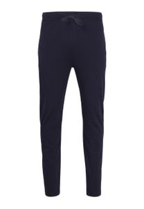 TOM TAILOR Herren Pyjama Hose - lang, Baumwoll-Jersey, unifarben, Mix It Up! Blau L