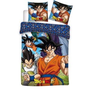 Anime Dragon Ball Goku Flanell Bettwäsche Set 135-140x200 65x65