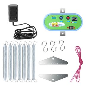 Elektrischer Babyschaukel-Controller, einstellbarer Timer, Fernbedienung, Schwarz