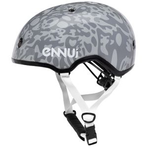 Ennui Erwachsene Helm Elite Smoke Grey (inkl. herausnehmbarem Visor), für Inline, Skateboard, Fahrrad, Scooter