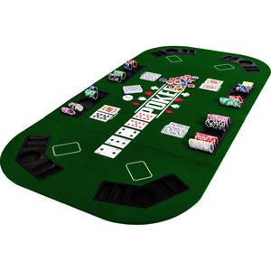 Pokertisch Pokerauflage Poker Tisch Auflage Pokertable klappbar faltbar grün