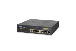 Planet 10/100/1000 Gigabit Ethernet Switch mit 4-Port 802.3af PoE Injector - Unmanaged - Gigabit Ethernet (10/100/1000) - Power over Ethernet (PoE)