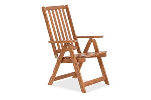 Konsimo Zahradní židleVyrobeno v Evropě  Ruční výroba  "NYCTERE", hnědý, masivní borovicové dřevo, 65x108x70 cm