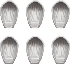 CANDeal Individuelle Madeleine Backformen - Förmchen für Madeleines, Muffins, Kuchen- Kohlenstoffstahl - Set mit 6 Stück CANDeal Individuelle Madeleine Backformen - Förmchen für Madeleines, Muffins, Kuchen- Kohlenstoffstahl - Set mit 6 Stück