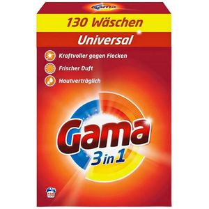 Gama, Uniwersalny proszek do prania, 7,8 kg