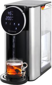Sommertal HW400 Heißwasserspender Businessline, XXL Version mit abnehmbaren 4L Tank, instant heißes Wasser 45-100°C, Touchdisplay, Babynahrung