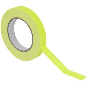UV Gaffa Tape neónovo žltá - 19mm x 25m - Čierna svetlo aktívna textilná páska