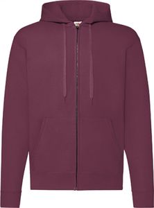 Fruit of the Loom 62-062-0 | Classic Hooded Sweat Jacket - Farbe: Burgundy - Größe: S Fruit of the Loom 62-062-0 | Classic Hooded Sweat Jacket - Farbe: Burgundy - Größe: S