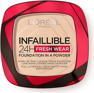L´Oréal Paris Infaillible 24H Fresh Wear Foundation in a Powder Puder-Make-up mit mattierender Wirkung 20 9 g