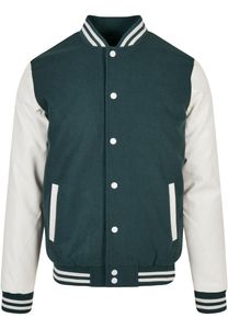 Urban Classics - Oldschool College Jacke bottlegreen - M