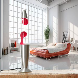 Lavalampe Rot 36 cm Retro Design Tischleuchte TIMMY Lavalampe Rot 36 cm Retro Design Tischleuchte TIMMY