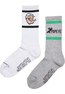 Ponožky Mr. Tee Popeye 2-Pack heathergrey/white - 39-42