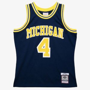 Mitchell & Ness tričko NCAA Swingman Road Jersey Michigan 1991 Chris Webber SMJY4437-UMI91CWEASBL L