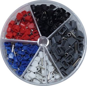 Aderendhülsen Sortiment isoliert 0,5-2,5 mm² TWIN Kabelhülsen Set 250 Stück