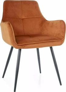 Jídelní židle Sigir Velvet, oranžová Jídelní židle Sigir Velvet, oranžová