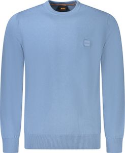 Blauer Herrenpullover: Langarm, Rundhals, aus regenerierter Baumwolle, Größe: 3XL Farbe: Azzurro