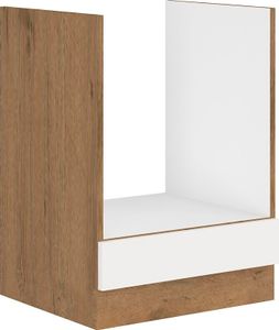 Backofenschrank VANYA – Breite 60 cm, Weiß / Eiche Lancelot
