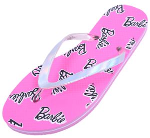 Pinke Flip-Flops/Badelatschen Zehentrenner für Mädchen Barbie 36-37 EU / 3-4 UK