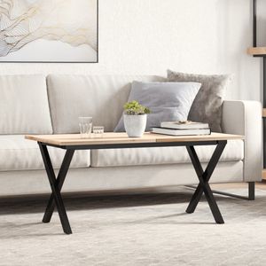 Möbel Couchtisch-Gestell in X-Form 70x30x43 cm Gusseisen - Tischbeine 357898