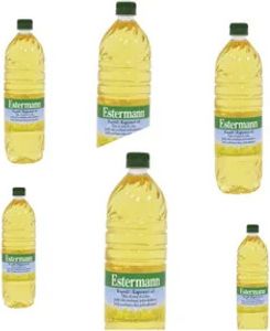 Rapsöl Estermann - 6 x 1 L PET-Flasche, feines Öl zum Kochen, Braten und für den Salat