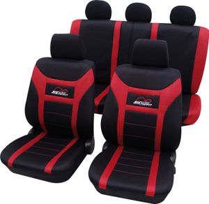 Auto Sitzbezüge Universal Komplett Set 11-teilig - Super-Speed rot, Eco Class mit SAB 1 Vario | Autositzbezüge / Schonbezüge von PETEX Auto Sitzbezüge Universal Komplett Set 11-teilig - Super-Speed rot, Eco Class mit SAB 1 Vario | Autositzbezüge / Schonbezüge von PETEX