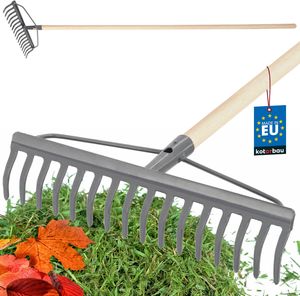 KOTARBAU® Kovové hrable so 16 hrotmi a drevenou rukoväťou Záhradné hrable so zosilnenou hlavou Oceľové hrable na lístie a trávu Kamenné hrable Hrable na lístie Hrable na trávu Záhradné hrable Záhradné náradie KOTARBAU® Kovové hrable so 16 hrotmi a drevenou rukoväťou Záhradné hrable so zosilnenou hlavou Oceľové hrable na lístie a trávu Kamenné hrable Hrable na lístie Hrable na trávu Záhradné hrable Záhradné náradie