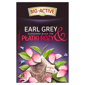 Big-Active Schwarzer Earl Grey & Rosenblütentee 40 G (20 X 2 G)