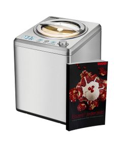 Unold 48980 Eismaschine Profi Plus inkl. Eisbuch mit 101 Rezepten | Speiseeisbereiter 2.5 L, vollautomatischer, selbstkühlender Kompressor, 250 W