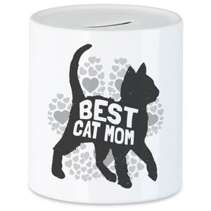Best Cat Mom Spardose Katzen-Mama Geschenk Katzenliebhaber Katzenbesitzer Katzen Kätzchen