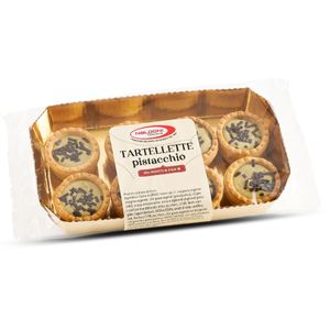 Tartelette al Pistacchio, Tartelettes gefüllt mit Pistaziencreme, 200 g, Dolciaria Naldoni