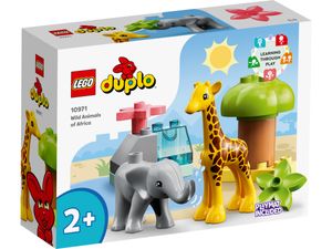 LEGO 10971 DUPLO Wilde Tiere Afrikas Set für Kleinkinder mit Tierfiguren