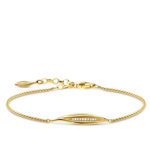 Thomas Sabo A1935-414-14 Dámsky náramok Leaf Silver Gold-plated