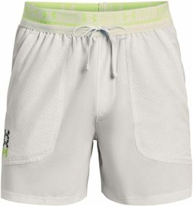 Under Armour Men's UA Run Anywhere Short Gray Mist/Lime Surge/Reflective L Spodenki do biegania