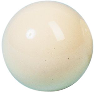 Spielball Weisse Einzelkugel Standard Pool, 57,2mm