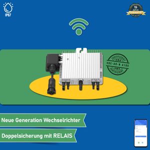800W Deye (SUN-M80G4-EU-Q0) Neu Generation Upgradefähiger WIFI Wechselrichter mit Relais