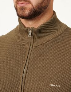 Gant 8040524 Vollreißverschluss Pullover Grün L Mann Grün L