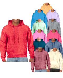 Gildan Herren Hoodie Kapuzenpullover Sweatshirt Langarmshirt Sweater, Größe:5XL, Farbe:Graphite Heather
