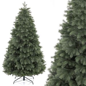 Weihnachtsbaum ALLISON - Künstlicher Christbaum Tannenbaum - Aus hochwertigem polyethylen mit Metallständer, Größe:150 cm