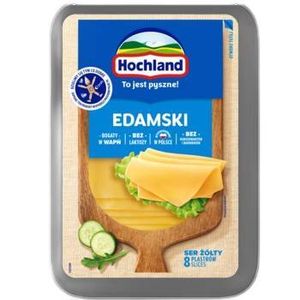 Hochland Ser żółty edamski w plastrach 135 g