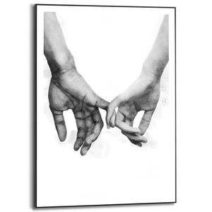 Gerahmtes Bild Slim Frame Liebe Romanze - Hände - Wandern