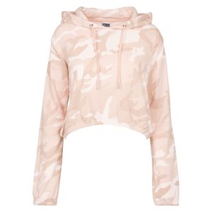 Urban Classics Damen Hoodie Ladies Camo Cropped Hoody Rose Camouflage-XL