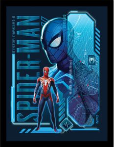 Spider-Man - Gerahmtes Poster "Peter Parker" PM8468 (40 cm x 30 cm) (Blau)