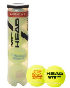 Head Tennis Bälle 4B Head WTB One 4-Ball Dose